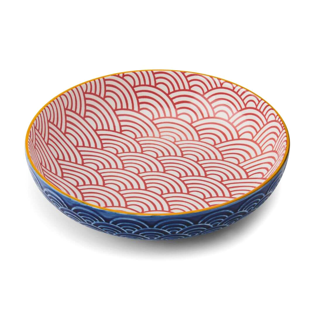 Mikasa 21cm Pasta Bowl Blue Arc